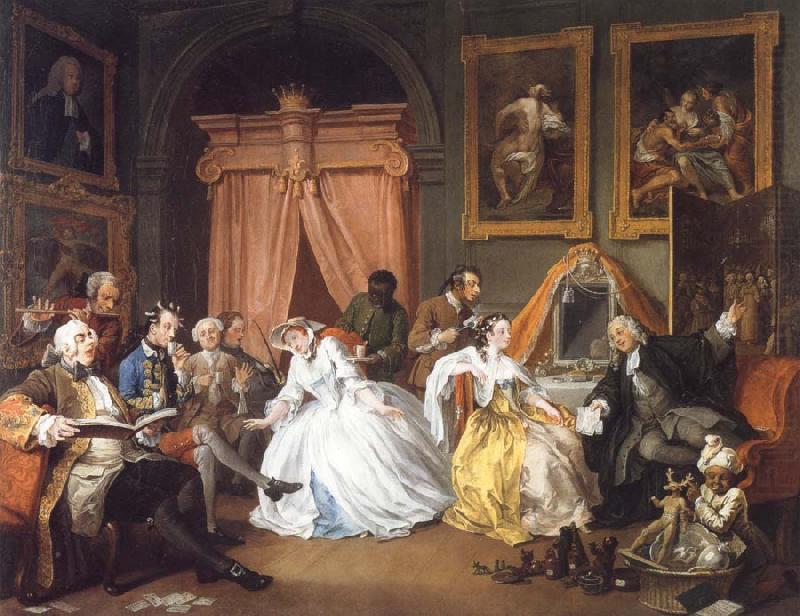 William Hogarth Marriage a la Mode IV The Toilette china oil painting image